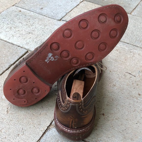 Allen Edmonds Strandmok Brogue Leather Dress Shoes - Picture 3 of 16